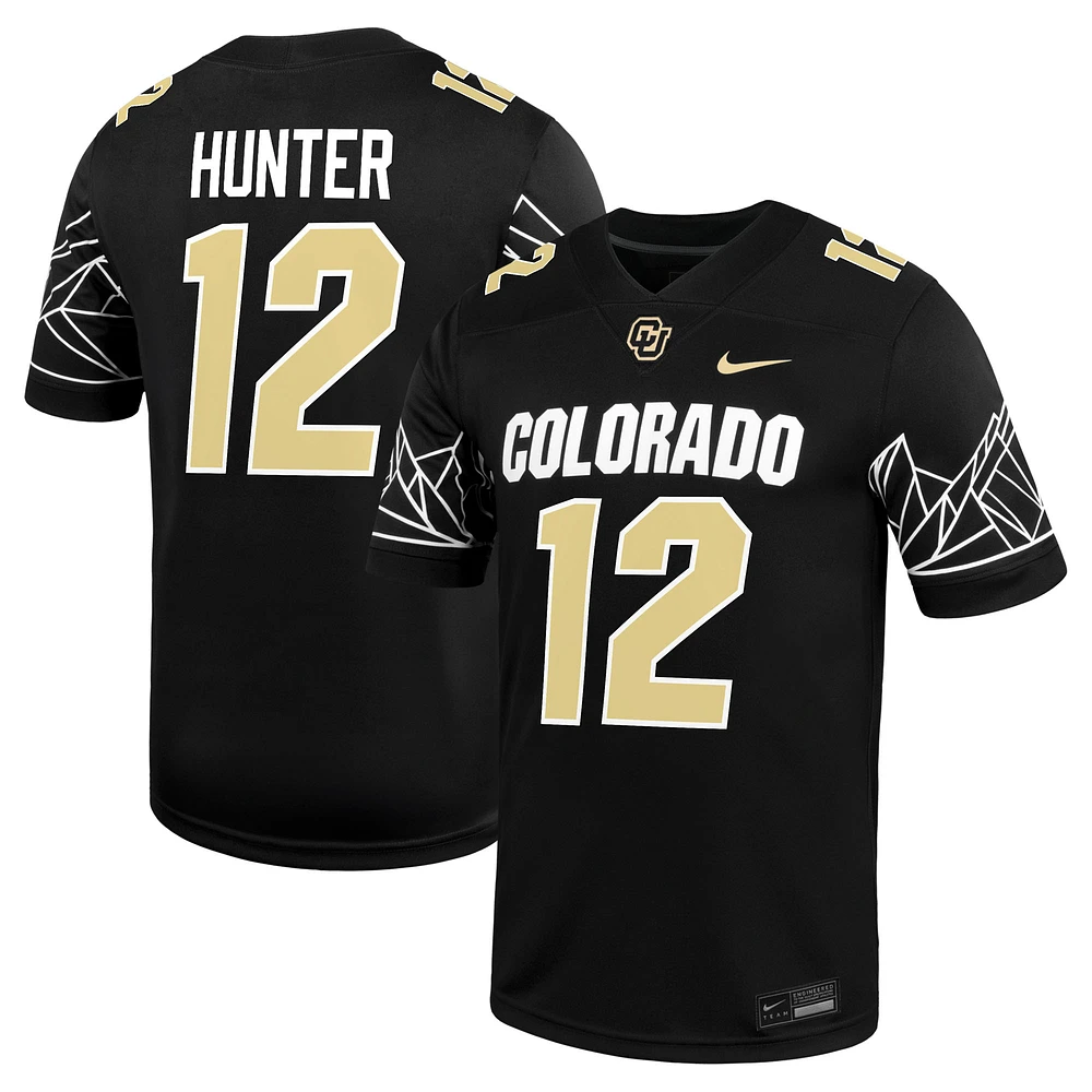 Men's Nike Travis Hunter Black Colorado Buffaloes Home Alumni Game Jersey