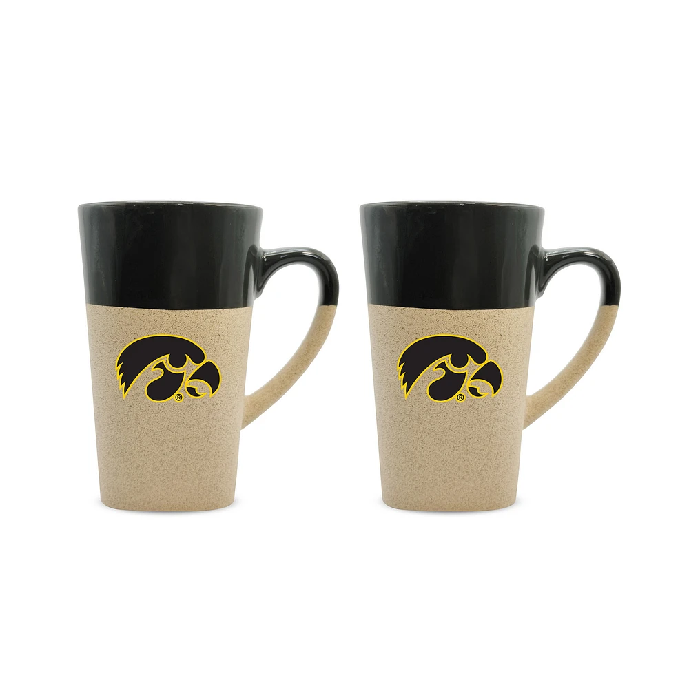 Iowa Hawkeyes 16oz. Two-Pack Ceramic Mug Set