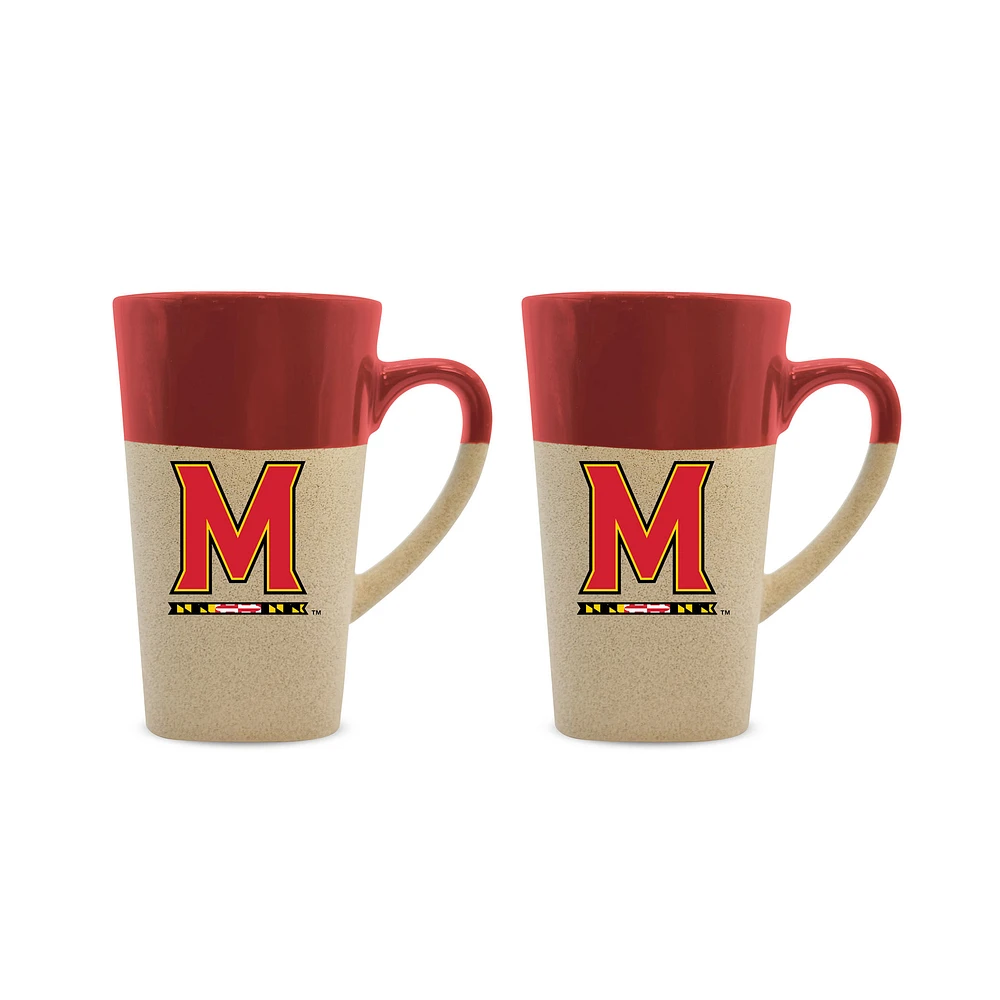 Maryland Terrapins 16oz. Two-Pack Ceramic Mug Set