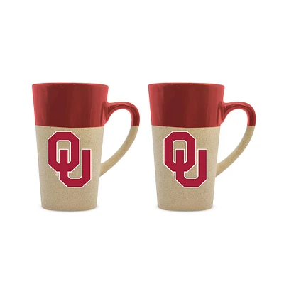 Oklahoma Sooners 16oz. Two-Pack Ceramic Mug Set