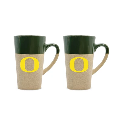 Oregon Ducks 16oz. Two-Pack Ceramic Mug Set