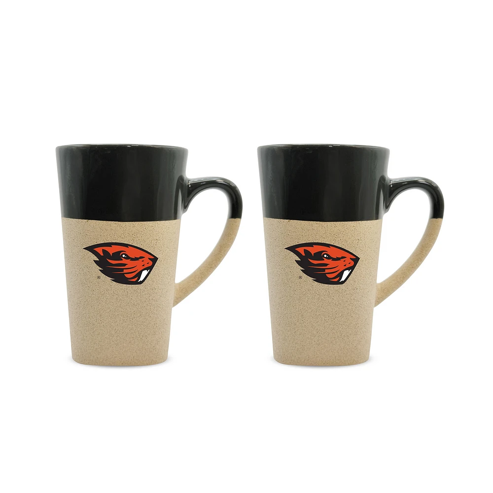Oregon State Beavers 16oz. Two-Pack Ceramic Mug Set