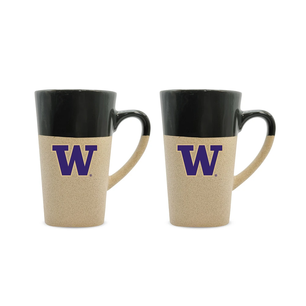 Washington Huskies 16oz. Two-Pack Ceramic Mug Set