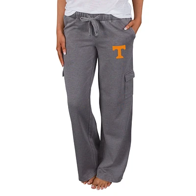 Women's Concepts Sport Charcoal Tennessee Volunteers Trackside Wide Leg Cargo Pants
