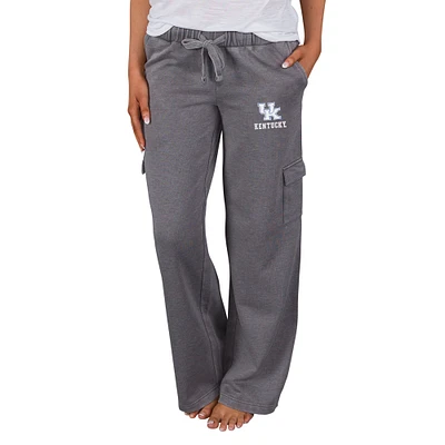 Women's Concepts Sport Charcoal Kentucky Trackside Wide Leg Cargo Pants