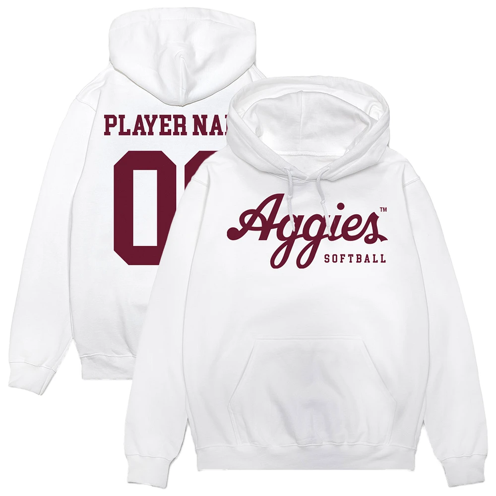 Unisex Athlete's Thread Texas A&M Aggies NIL Pick-A-Player Softball Pullover Hoodie
