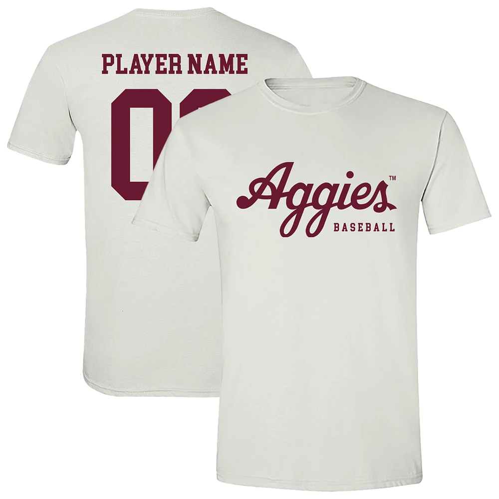Unisex Athlete's Thread Texas A&M Aggies NIL Pick-A-Player Baseball Shirsey T-Shirt