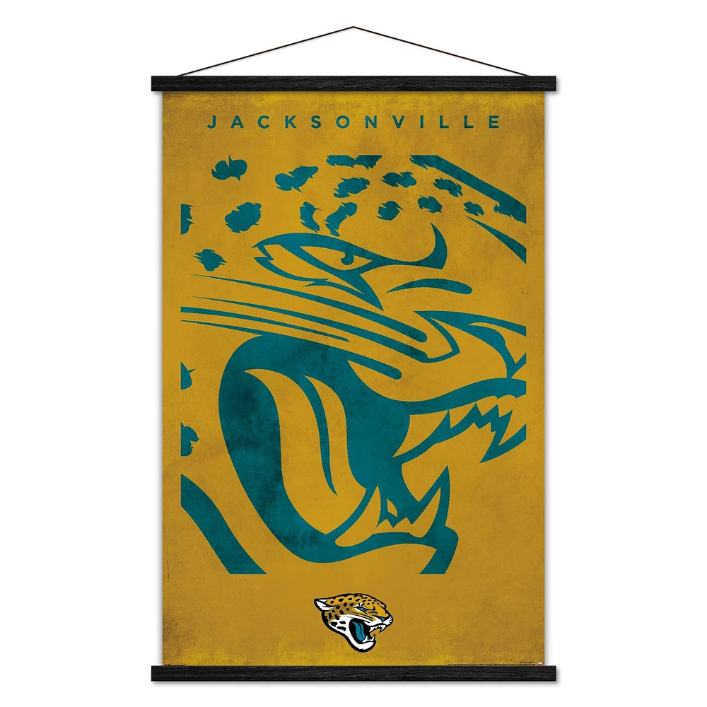 Jacksonville Jaguars 24" x 35" Poster with Magnetic Frame