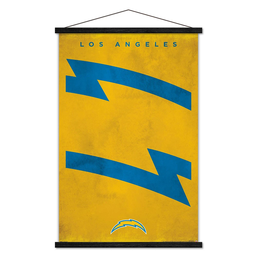 Los Angeles Chargers 24" x 35" Poster with Magnetic Frame