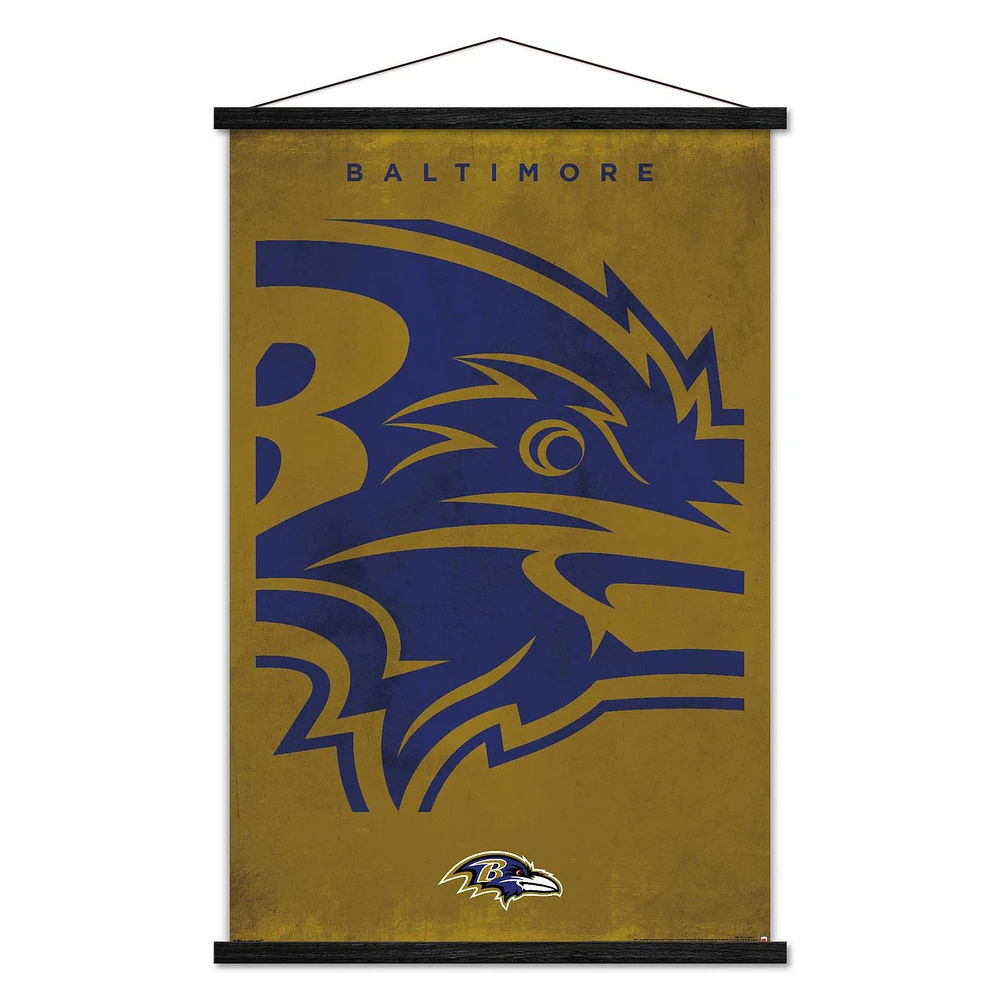 Baltimore Ravens 24" x 35" Poster with Magnetic Frame