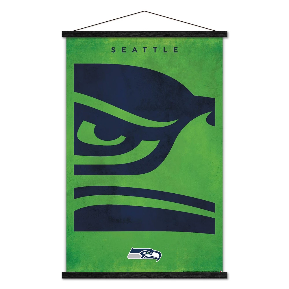 Seattle Seahawks 24" x 35" Poster with Magnetic Frame