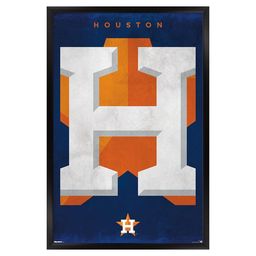 Houston Astros 24" x 36" Framed Poster