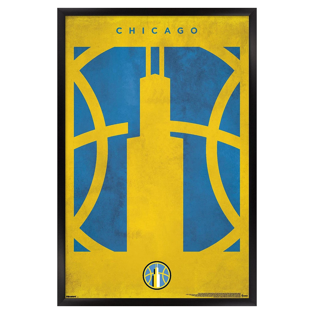 Chicago Sky 24" x 36" Framed Poster