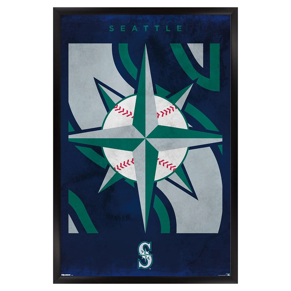 Seattle Mariners 24" x 36" Framed Poster