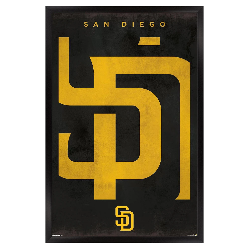 San Diego Padres 24" x 36" Framed Poster