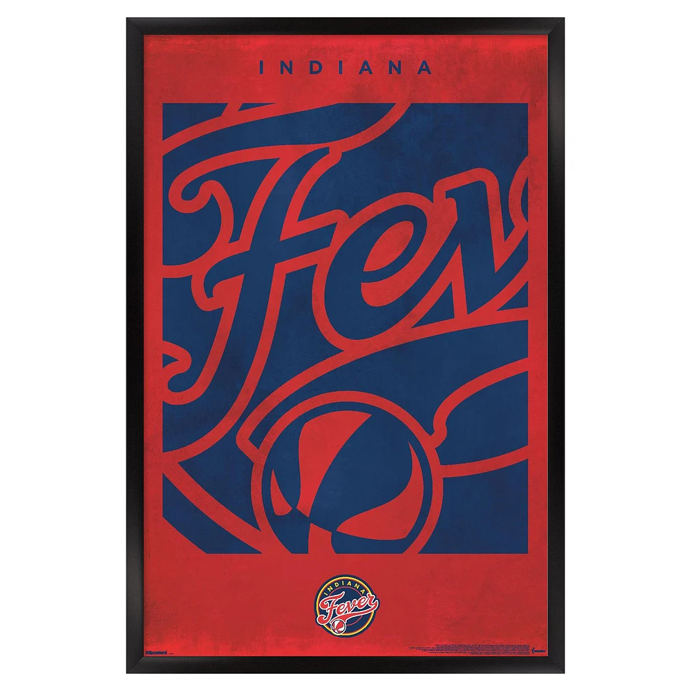 Indiana Fever 24" x 36" Framed Poster
