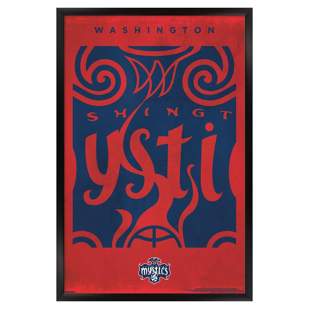 Washington Mystics 24" x 36" Framed Poster