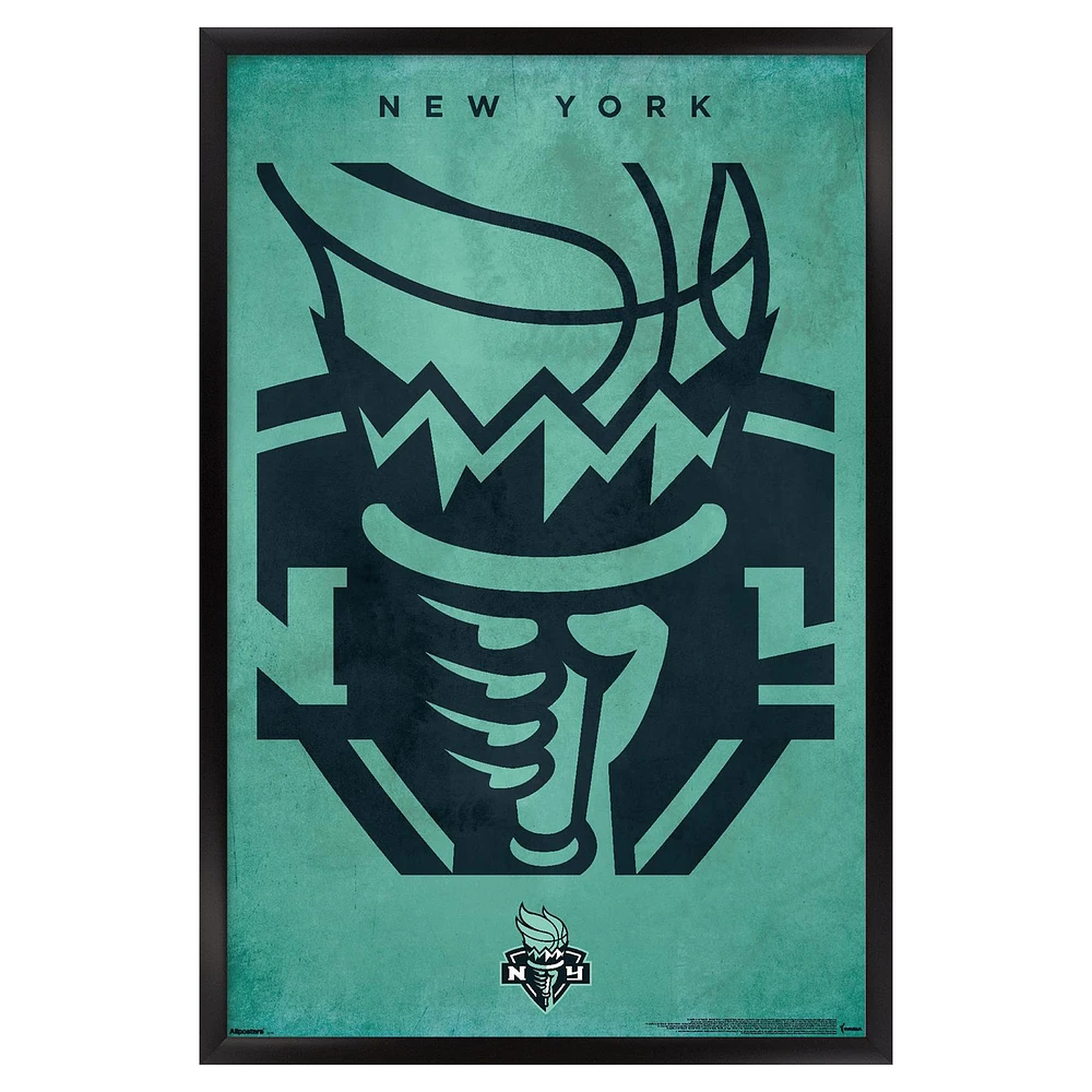 New York Liberty 24" x 36" Framed Poster