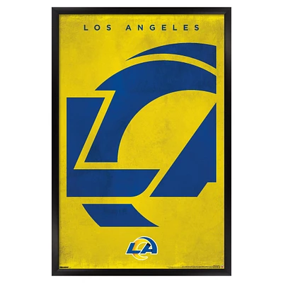 Los Angeles Rams 24" x 36" Framed Poster
