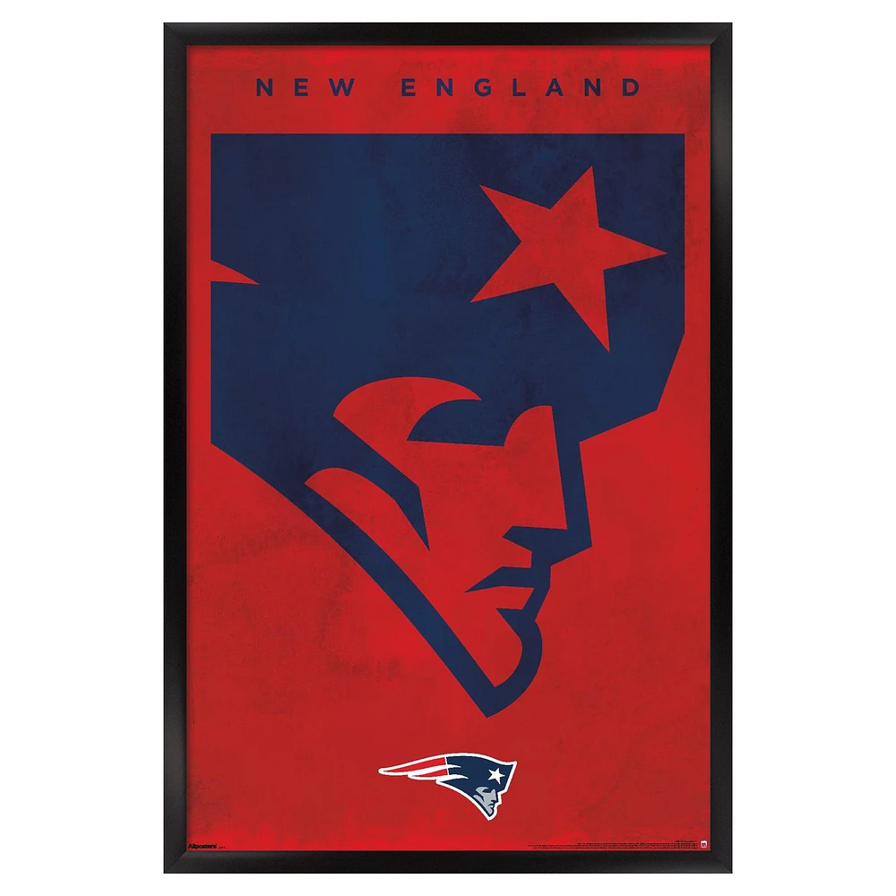 New England Patriots 24" x 36" Framed Poster