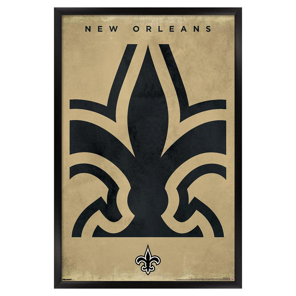 New Orleans Saints 24" x 36" Framed Poster