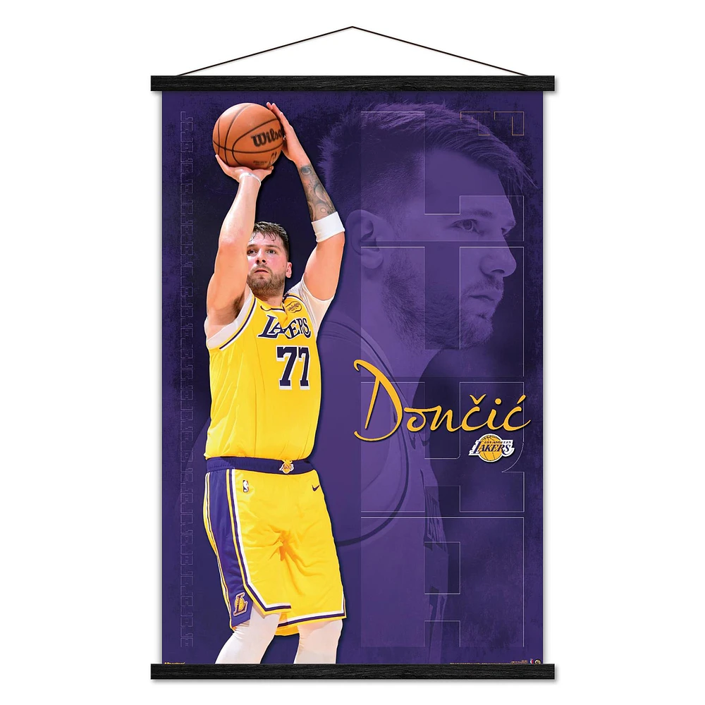 Luka Dončić Los Angeles Lakers 24" x 35" Player Poster with Magnetic Frame