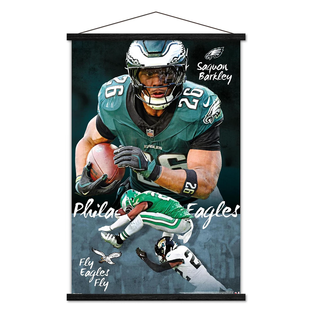 Saquon Barkley Philadelphia Eagles 24" x 35" Player Poster with Magnetic Frame