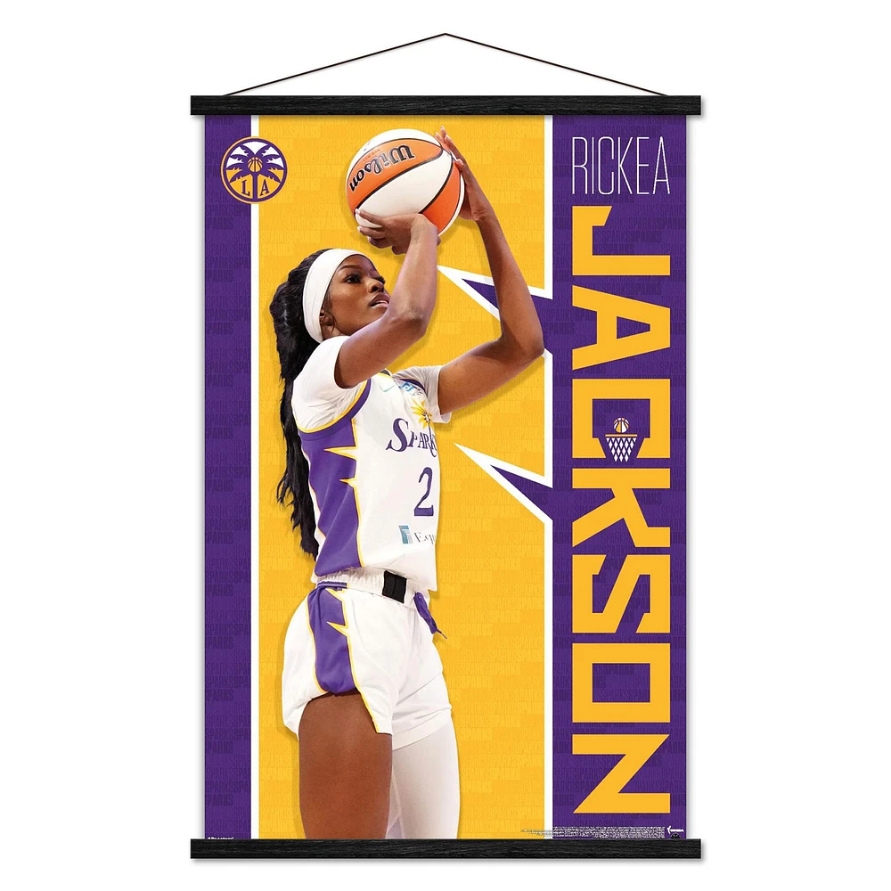 Rickea Jackson Los Angeles Sparks 24" x 35" Player Poster with Magnetic Frame