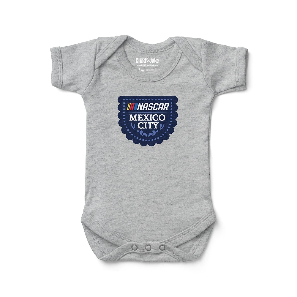 Newborn & Infant Chad Jake Heather Gray NASCAR Mexico City Race Event Bodysuit