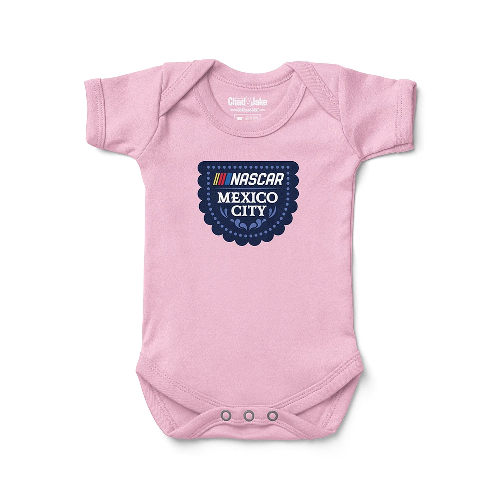 Newborn & Infant Chad Jake Pink NASCAR Mexico City Race Event Bodysuit