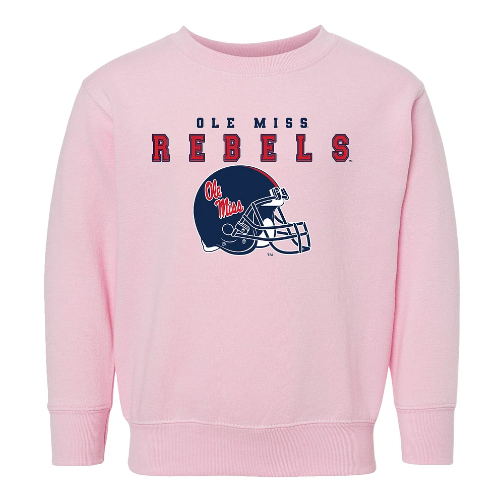 Toddler Chad & Jake Pink Ole Miss Rebels Varsity Design Pullover Sweatshirt