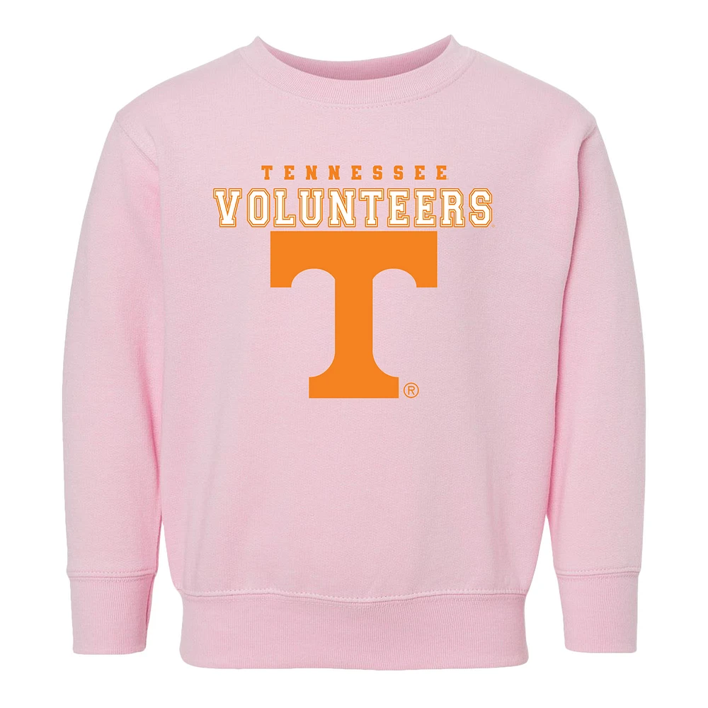 Toddler Chad & Jake Pink Tennessee Volunteers Varsity Design Pullover Sweatshirt