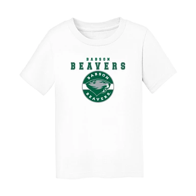 Toddler Chad & Jake White Babson Beavers Varsity Design T-Shirt