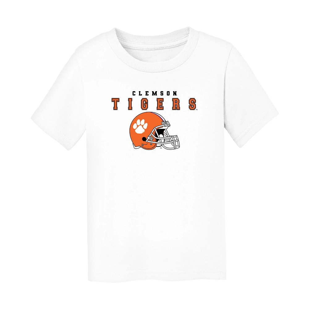 Toddler Chad & Jake White Clemson Tigers Varsity Design T-Shirt