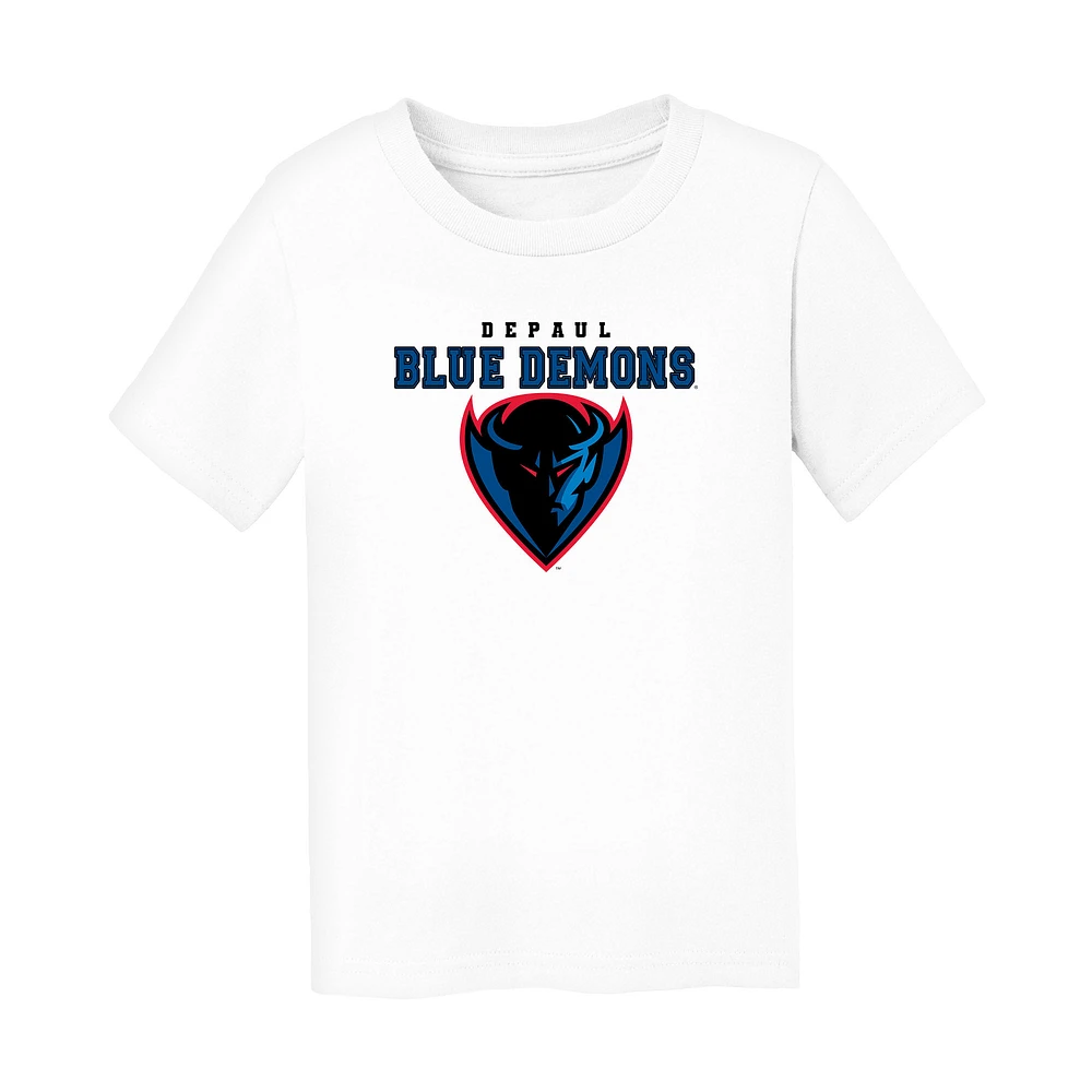 Toddler Chad & Jake White DePaul Blue Demons Varsity Design T-Shirt