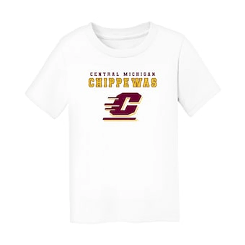 Toddler Chad & Jake White Central Michigan Chippewas Varsity Design T-Shirt
