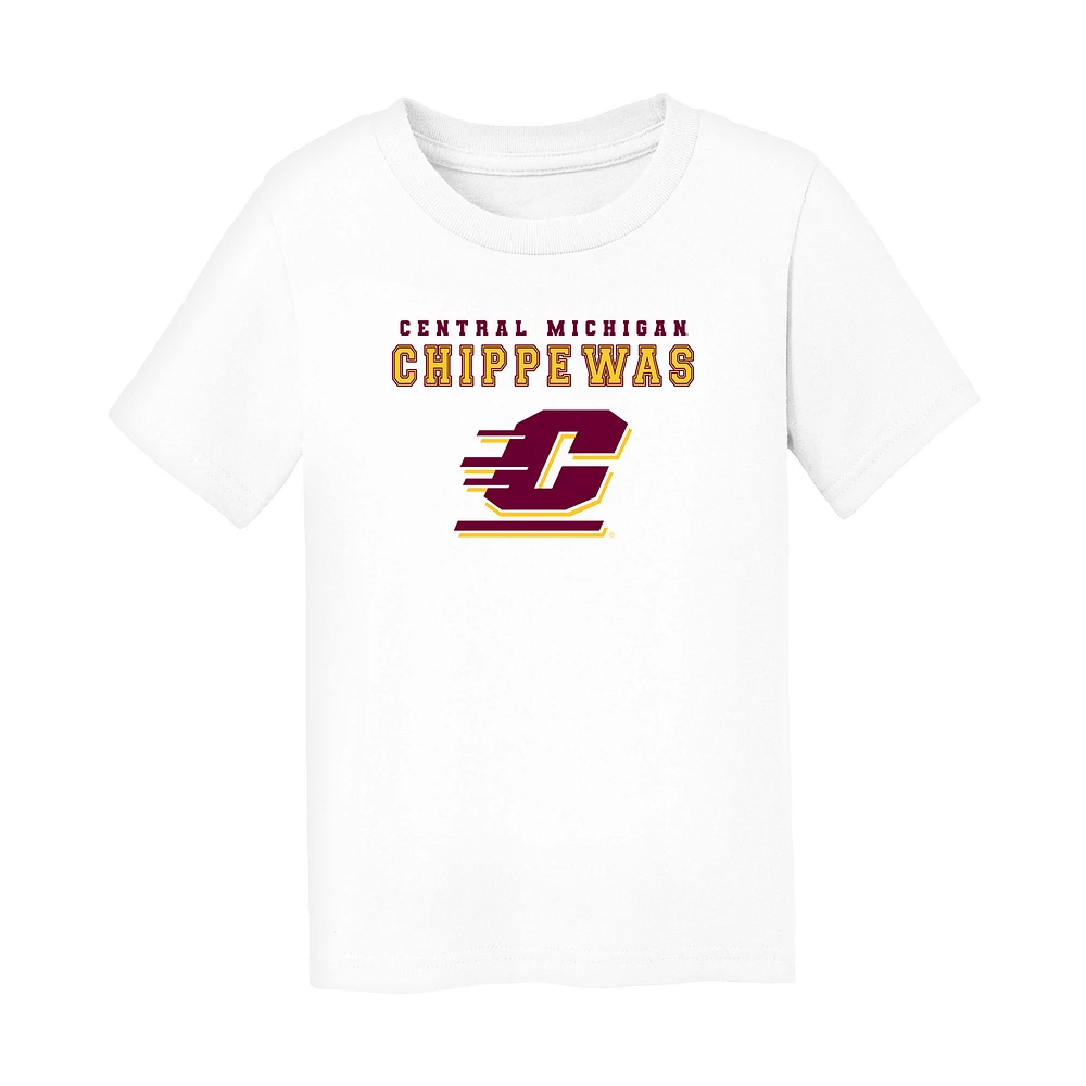 Toddler Chad & Jake White Central Michigan Chippewas Varsity Design T-Shirt
