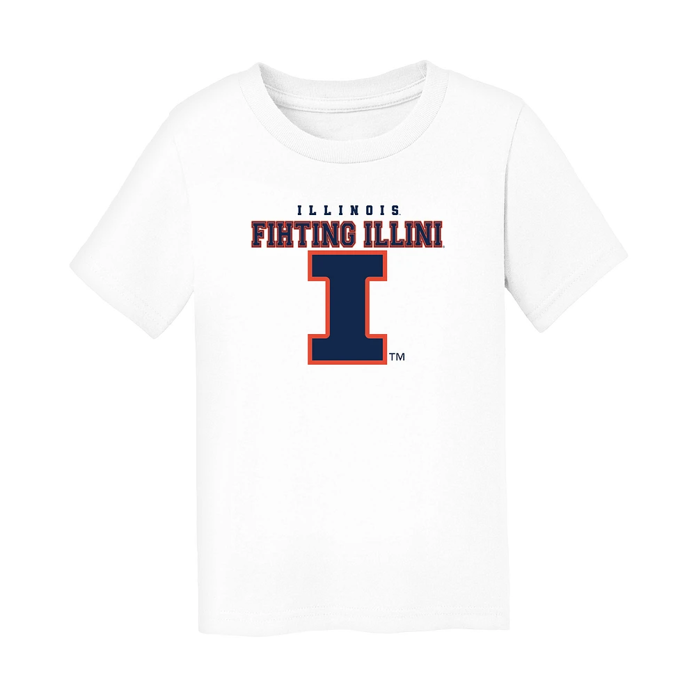 Toddler Chad & Jake White Illinois Fighting Illini Varsity Design T-Shirt