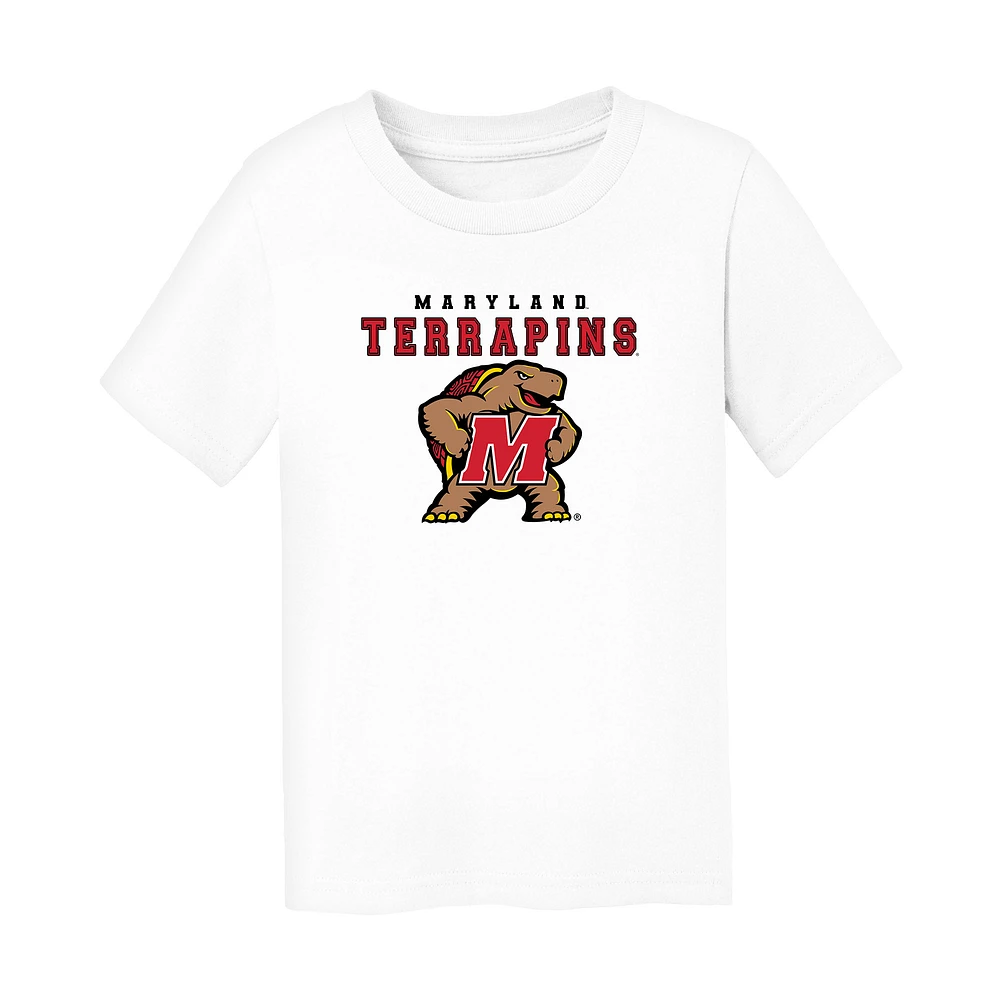 Toddler Chad & Jake White Maryland Terrapins Varsity Design T-Shirt