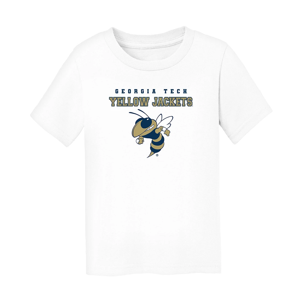 Toddler Chad & Jake White Georgia Tech Yellow Jackets Varsity Design T-Shirt