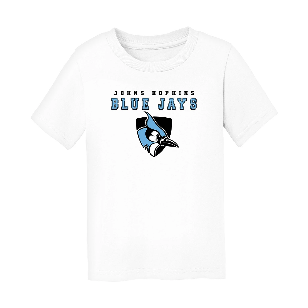 Toddler Chad & Jake White Johns Hopkins Blue Jays Varsity Design T-Shirt