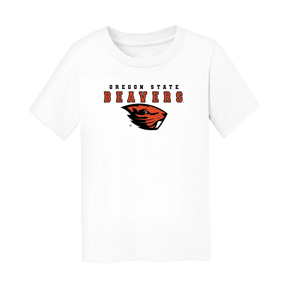 Toddler Chad & Jake White Oregon State Beavers Varsity Design T-Shirt