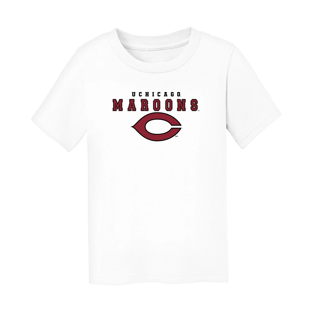 Toddler Chad & Jake White UChicago Maroons Varsity Design T-Shirt