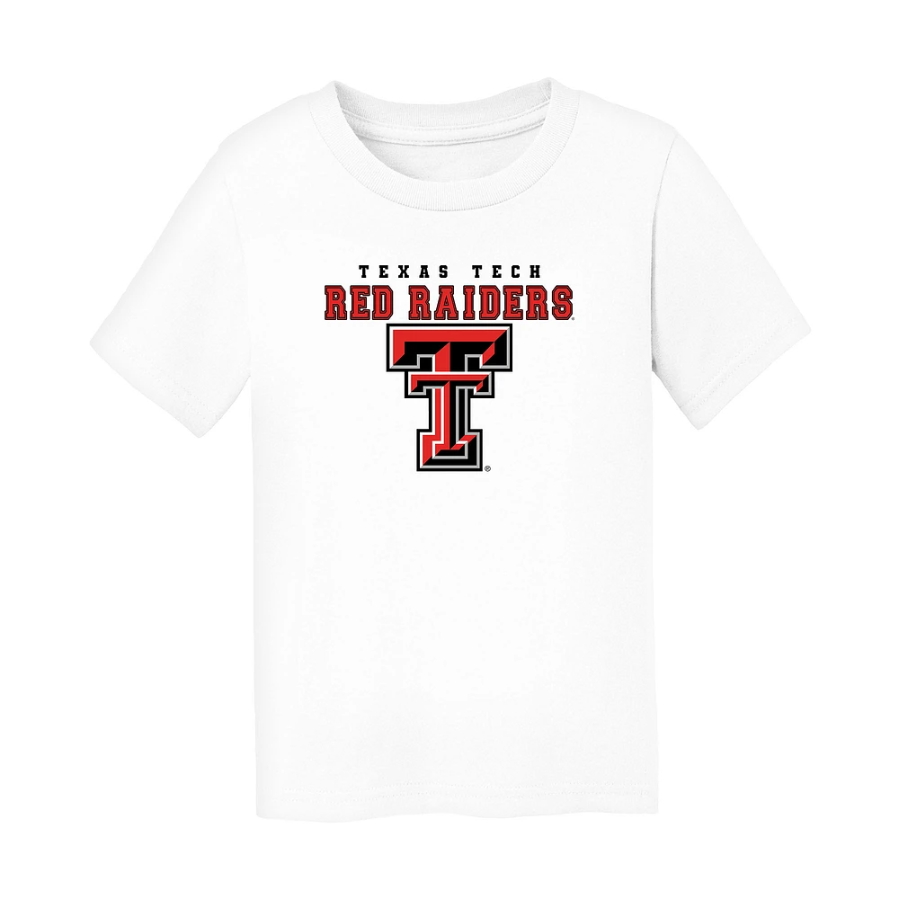 Toddler Chad & Jake White Texas Tech Red Raiders Varsity Design T-Shirt