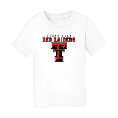 Toddler Chad & Jake White Texas Tech Red Raiders Varsity Design T-Shirt