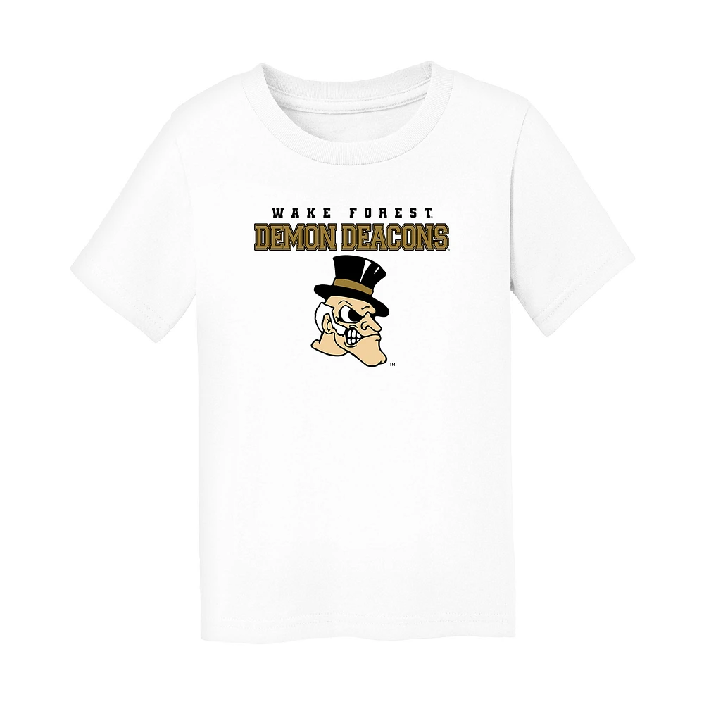 Toddler Chad & Jake White Wake Forest Demon Deacons Varsity Design T-Shirt