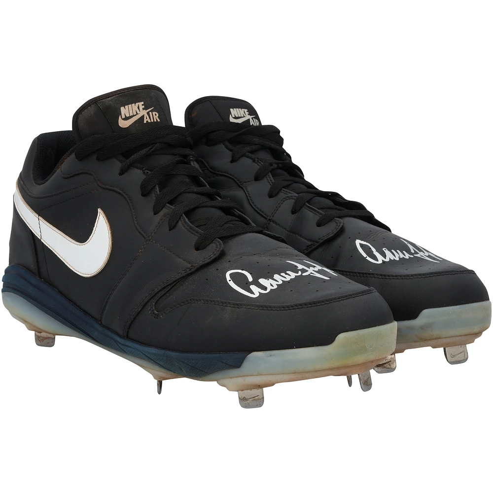Aaron Judge New York Yankees Autographed Game-Used Black Jordan Brand Cleats from the 2024 MLB Season - XJ05532608-09