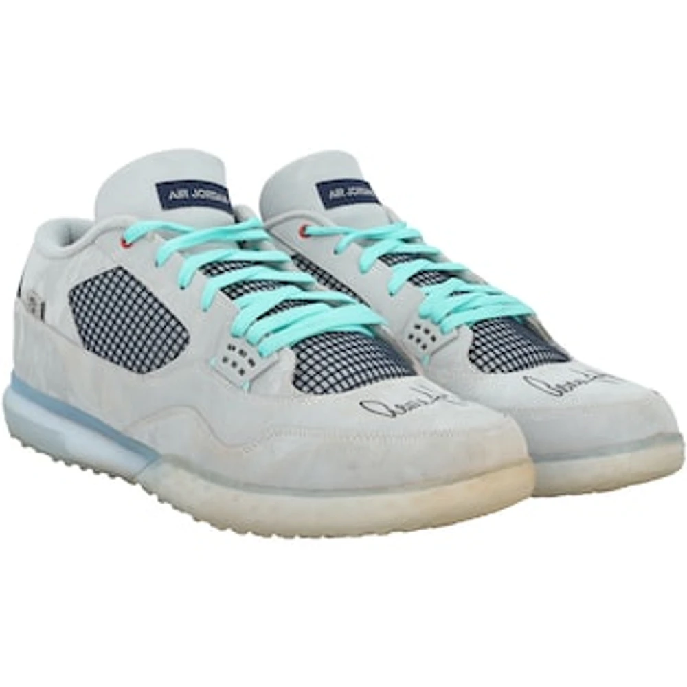 Aaron Judge New York Yankees Autographed Player-Worn Gray Jordan Brand Shoes from the 2024 MLB Season