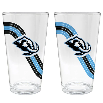 Utah Mammoth Two-Piece 16oz. Retro Wave Pint Glass Set