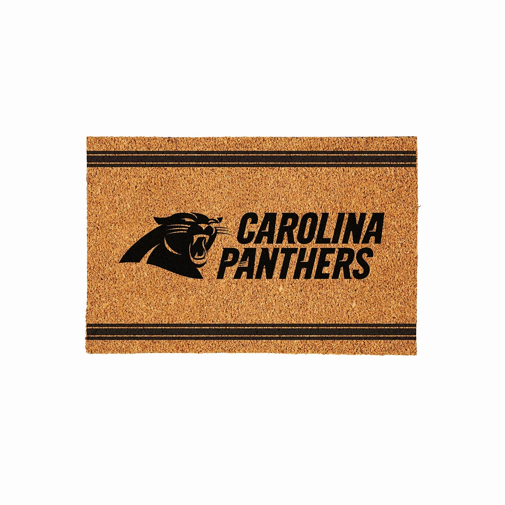 Carolina Panthers 24" x 36" Outdoor Monochrome Team Logo Coir Mat